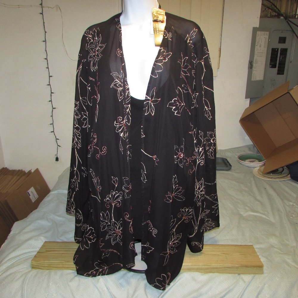 Russell Kemp Women New York Long Sleeve Blouse Sz 5X